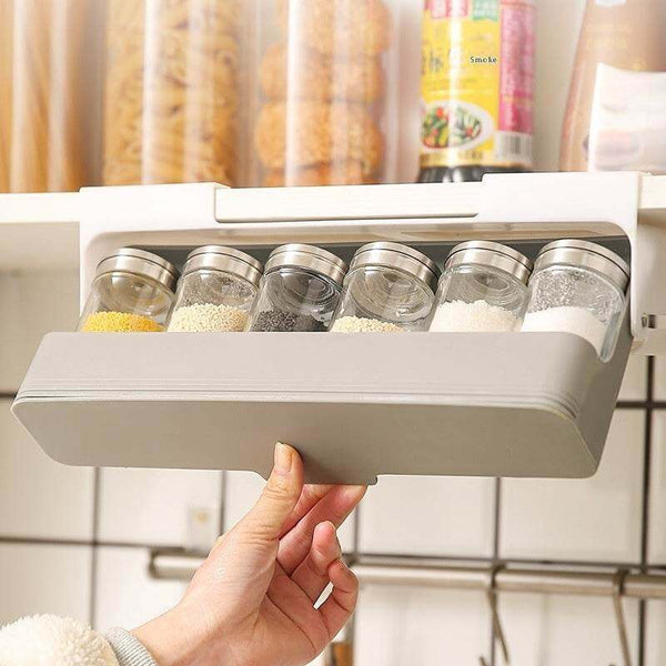 Seasoning Bottle Kitchen Hanging Storage Rack Household Punch-free Kitchen Gadgets - Gadget Aliens 