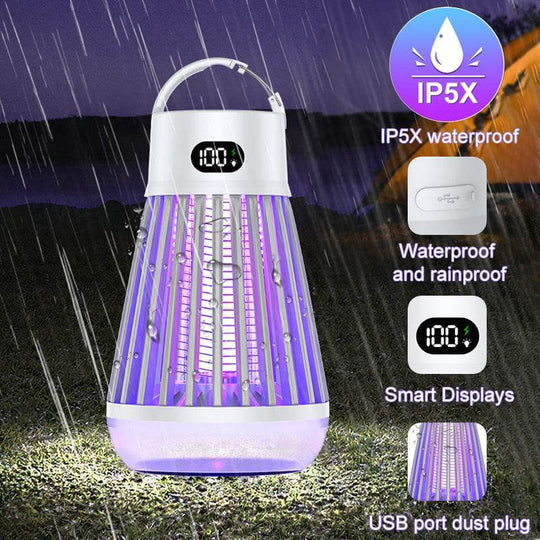 Digital Display Mosquito Killer Lamp Electric Shock Mosquito Trap Light Radiationless Insect Repellent Trap For Bedroom Outdoor Summer Gadgets - Gadget Aliens