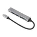 USB C Hub 5 in 1 Plug and Play Type C Hub Metal Electronics Type C Docking Station USB C Adapter for Windows for Linux Black - Gadget Aliens 