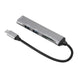 USB C Hub 5 in 1 Plug and Play Type C Hub Metal Electronics Type C Docking Station USB C Adapter for Windows for Linux Black - Gadget Aliens 