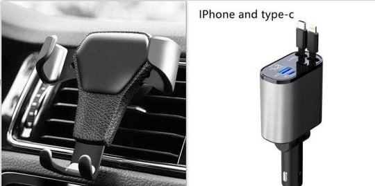 Metal Car Charger 100W Super Fast Charging Car Cigarette Lighter USB And TYPE-C Adapter - Gadget Aliens