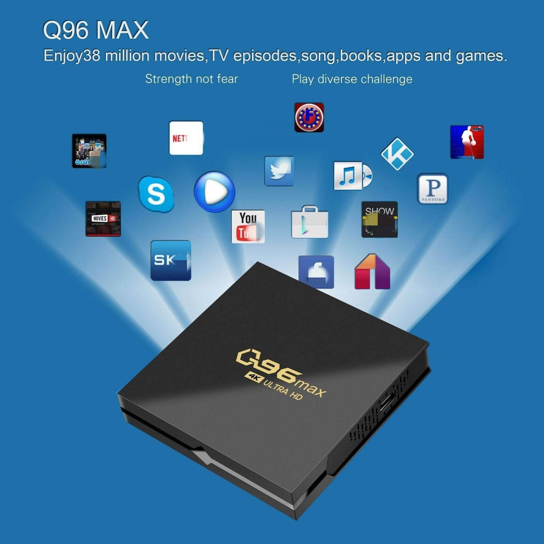 Q96 MAX S905 Android Video BOX 4K Set-top BOX TV BOX Network Set-top BOX TV BOX - Gadget Aliens