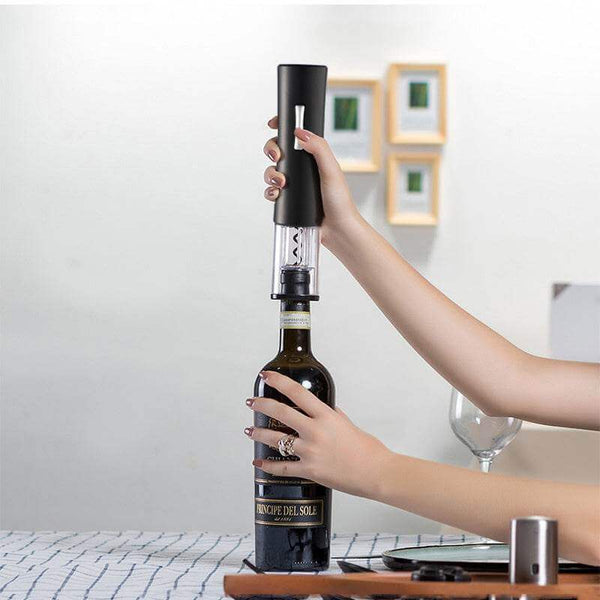 Electric Wine Opener Corkscrew Foil Cutter Set Automatic High-end Bottle Opener For Wine Kitchen Gadgets Can Opener - Gadget Aliens