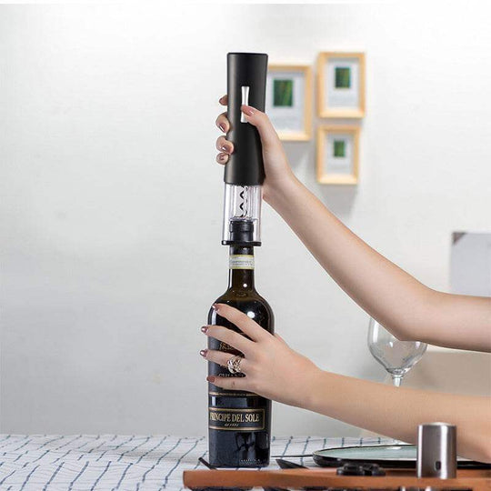 Electric Wine Opener Corkscrew Foil Cutter Set Automatic High-end Bottle Opener For Wine Kitchen Gadgets Can Opener - Gadget Aliens 