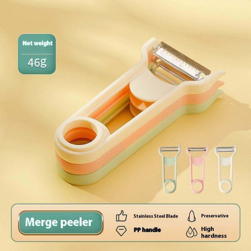 3 In 1 Cheese Grater Portable Handheld Stainless Steel Vegetable Grater Kitchen Tools Efficient Food Graters Home Kitchen Gadgets - Gadget Aliens 