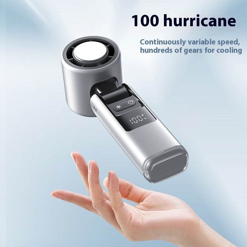 Turbos Chilled Ice Sensation Cold Fan Super Mini Turbos Speed Fan USB Powered Digital Display For Outdoor Camping Travel - Gadget Aliens 