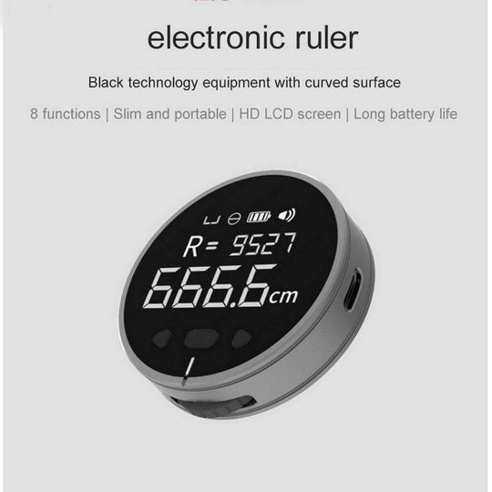 Distance Measuring Instrument Electronic Measuring Ruler Tape Measure High Definition Digital LCD High Precision Electronic Measuring Ruler Tool - Gadget Aliens 