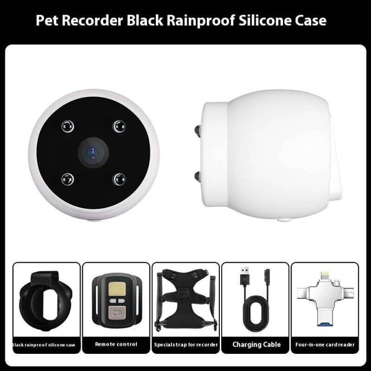 Pets Recorder Pet Tracker Collar Dogs And Cats Viewing Angle Motion Recording Camera Action Camera With Video Records Cat Collars Camera Sport Pet Products - Gadget Aliens 