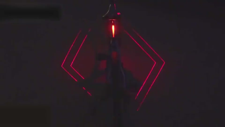 Cycling bicycle light tail light laser tail light