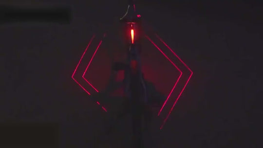 Cycling bicycle light tail light laser tail light