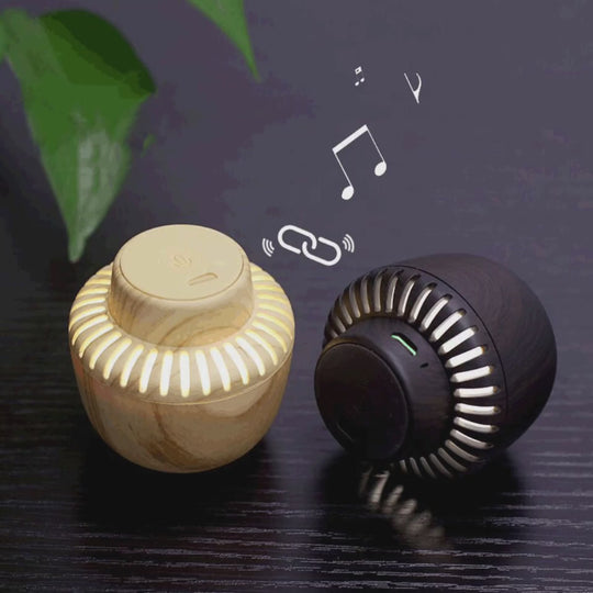 Portable Mushroom Small Audio TWS Pair Box LED Wit